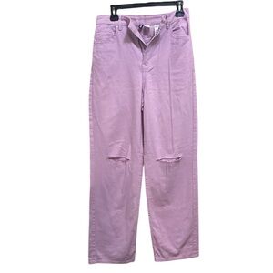 Divided Purple Jeans with Distressed Knees size 4